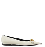  Giày Nữ Versace Gianni Ribbon 'White' 