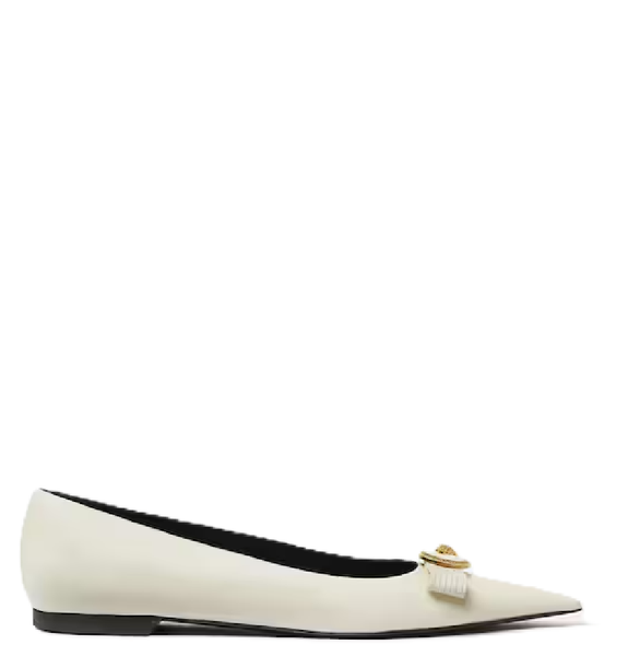  Giày Nữ Versace Gianni Ribbon 'White' 