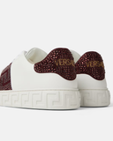  Giày Nữ Versace Greca Embellished 'Burgundy' 