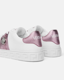  Giày Nữ Versace Greca Embellished 'White' 