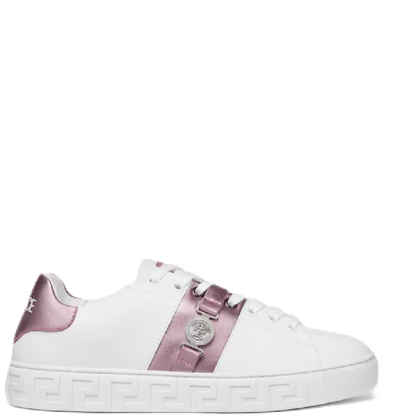  Giày Nữ Versace Greca Embellished 'White' 