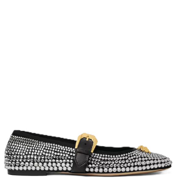  Giày Nữ Versace La Medusa Embellished 'Silver' 