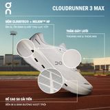  Giày On Running Cloudrunner 3 Max 'White' 
