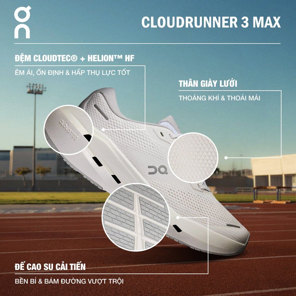 Giày On Running Cloudrunner 3 Max 'White' 