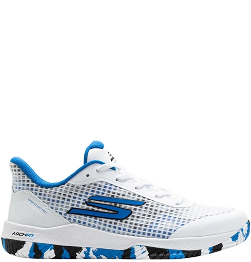  Giày Skechers Viper Court Pro 'White Blue' 