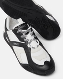  Giày Versace Galaxia Leather Trainers 'Black' 
