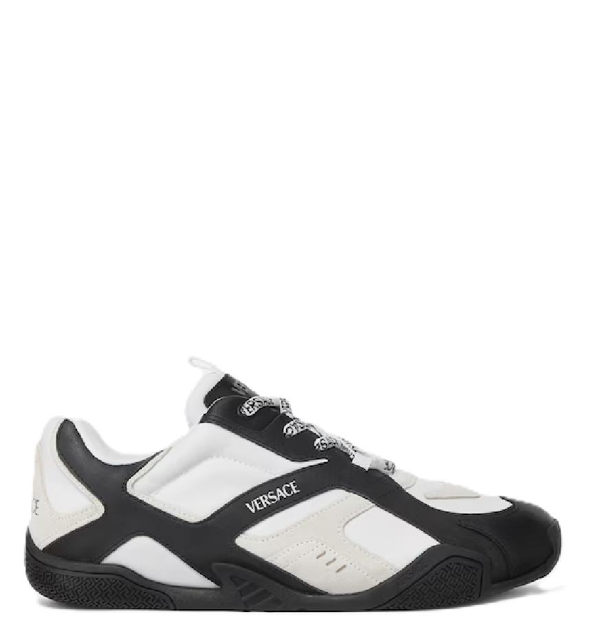  Giày Versace Galaxia Leather Trainers 'Black' 