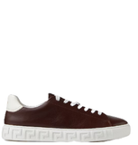  Giày Versace Greca Leather Trainers 'Brown' 