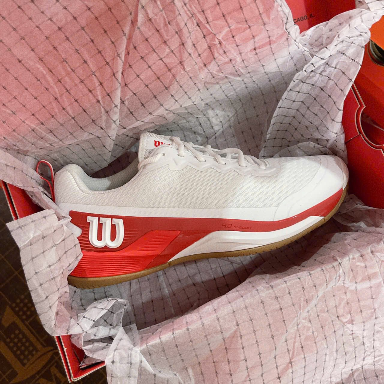  Giày Wilson Rush Lite 4.5 Clay 'White Red' 