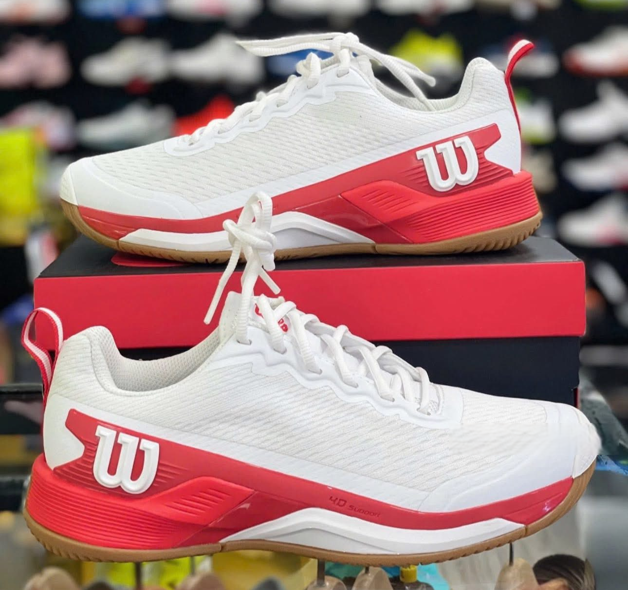  Giày Wilson Rush Lite 4.5 Clay 'White Red' 