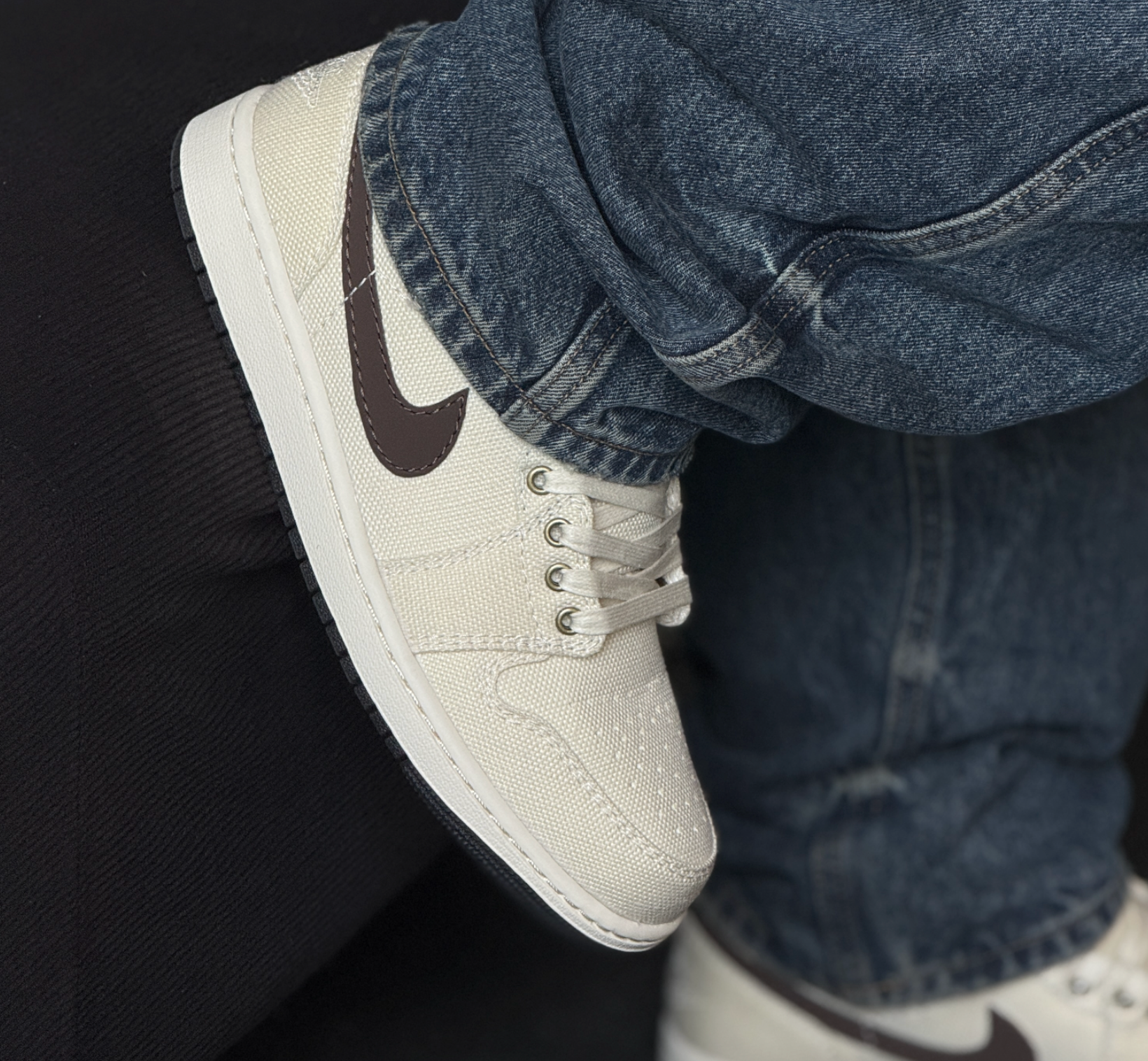  Giày Nike Air Jordan 1 Low Premium 'Pale Ivory Baroque Brown' 