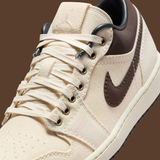  Giày Nike Air Jordan 1 Low Premium 'Pale Ivory Baroque Brown' 