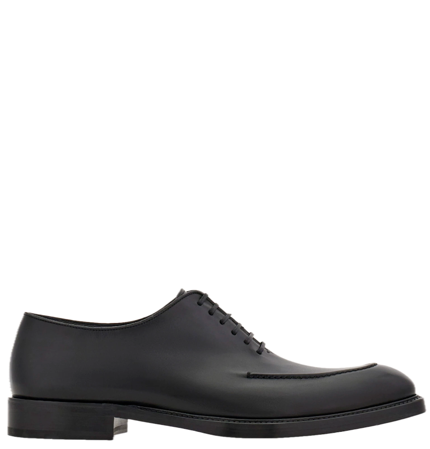  Giày Nam Salvatore Ferragamo Oxford Stitching Detail 'Black' 