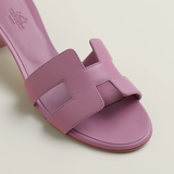  Dép Nữ Hermes Oasis Leather Sandals 'Pink' 
