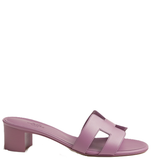  Dép Nữ Hermes Oasis Leather Sandals 'Pink' 
