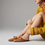  Giày Nữ Hermes Oz Mule 'Brown' 