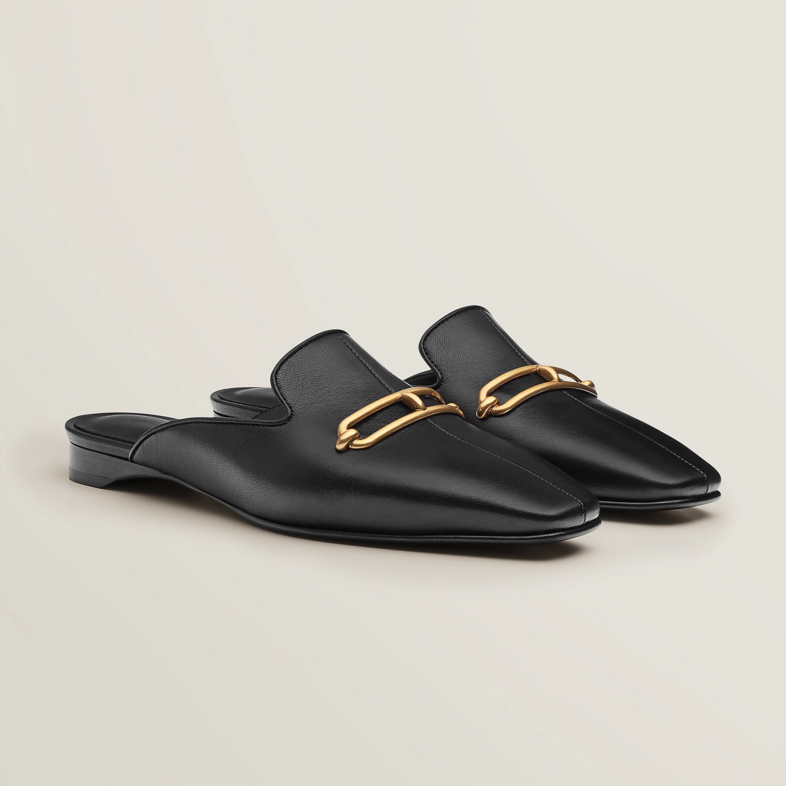  Giày Nữ Hermes Esmee Mule 'Black' 
