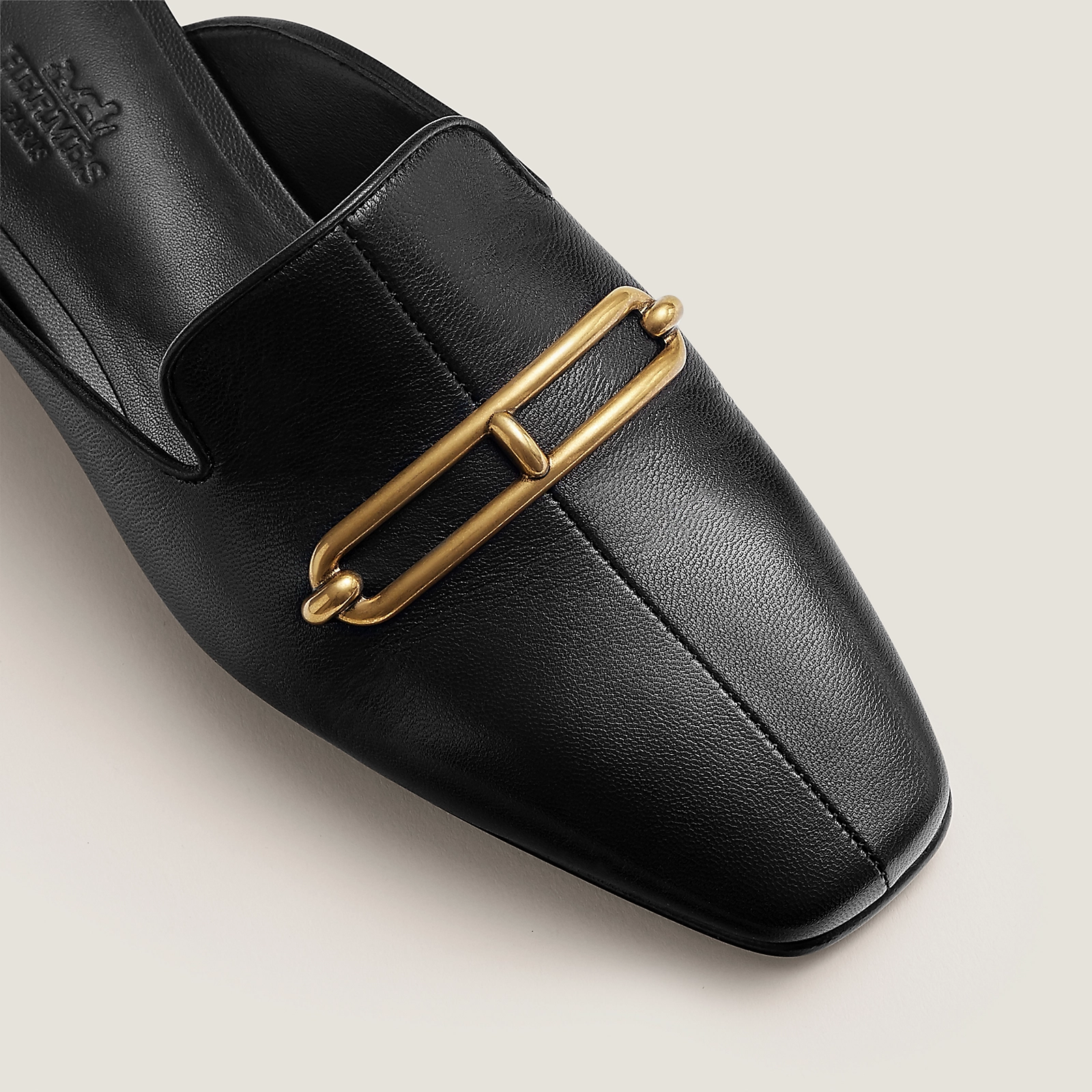  Giày Nữ Hermes Esmee Mule 'Black' 