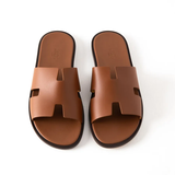  Dép Nam Hermes Izmir Canvas Sandal 'Brown' 