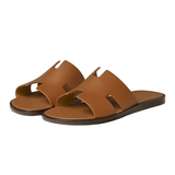  Dép Nam Hermes Izmir Canvas Sandal 'Brown' 