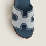  Dép Nam Hermes Izmir Canvas Sandal 'Blue' 