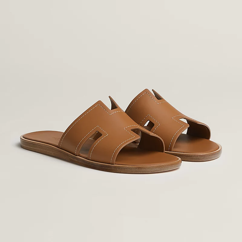  Dép Nam Hermes Izmir Sandal 'Brown' 