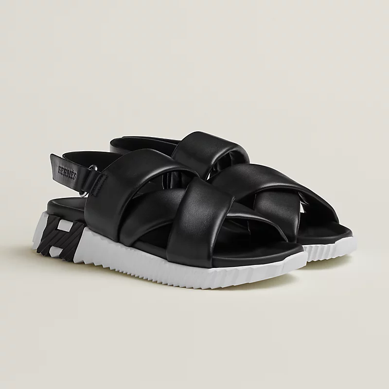  Dép Nam Hermes Electric Sandal 'Black' 