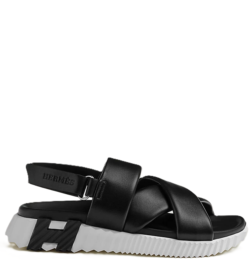  Dép Nam Hermes Electric Sandal 'Black' 