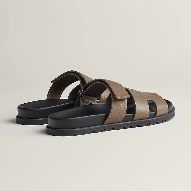  Dép Nam Hermes Chypre Sandal 'Brown Black' 