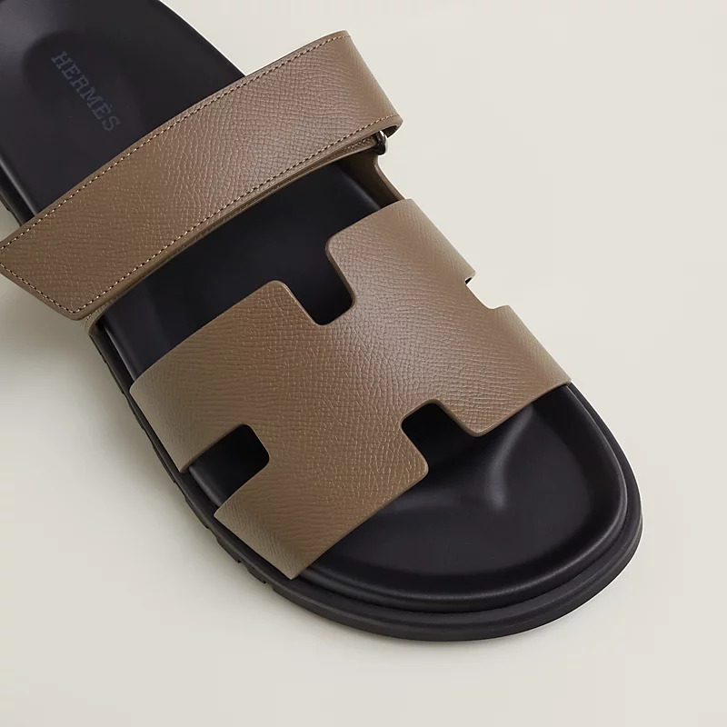  Dép Nam Hermes Chypre Sandal 'Brown Black' 