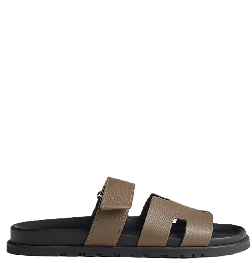  Dép Nam Hermes Chypre Sandal 'Brown Black' 