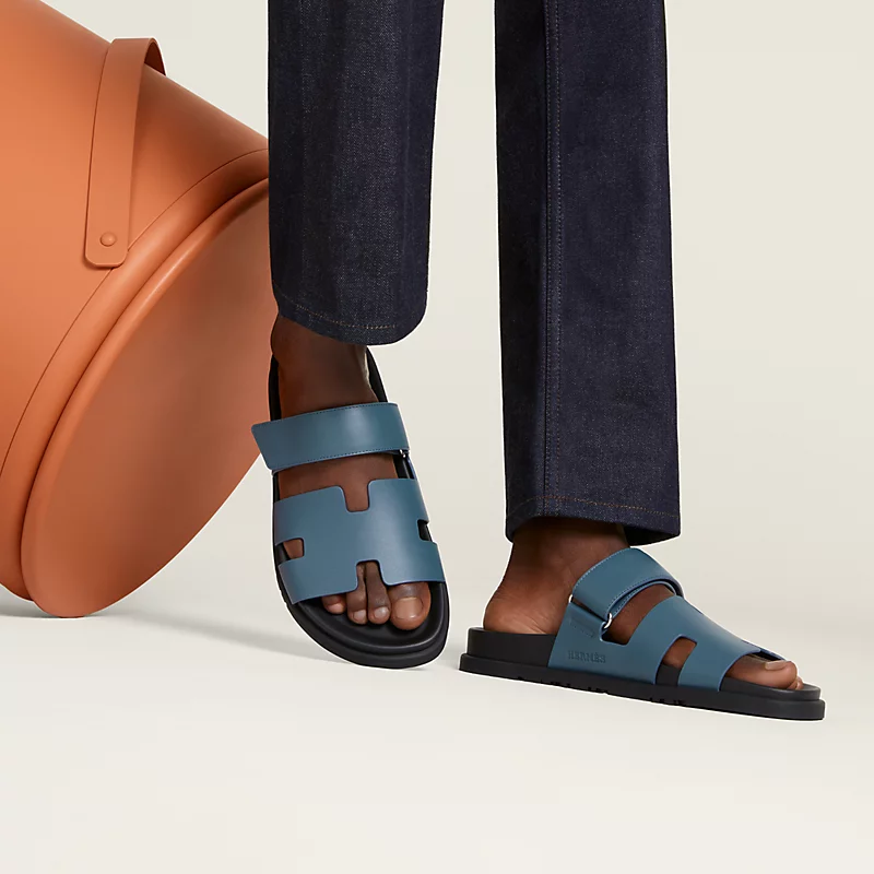  Dép Nam Hermes Chypre Sandal 'Bleu Turquin' 
