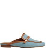  Giày Nữ Hermes Groupie Mule 'Brown Denim' 