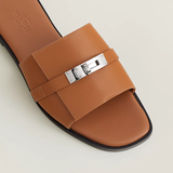  Dép Nữ Hermes Giulia Sandals 'Brown' 