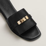  Dép Nữ Hermes Giulia Sandal 'Black' 