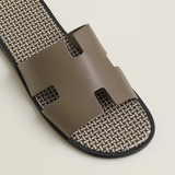  Dép Nam Hermes Izmir Étoupe Sandal 'Brown' 