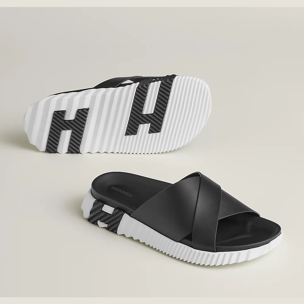  Dép Nam Hermes Infra Sandal 'Black' 