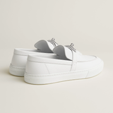  Giày Nữ Hermes Game Slip-on Sneaker 'White' 