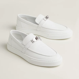  Giày Nữ Hermes Game Slip-on Sneaker 'White' 