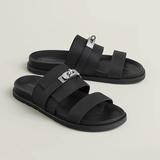  Dép Nam Hermes Jackson Sandal 'Black' 