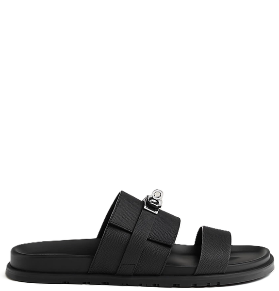  Dép Nam Hermes Jackson Sandal 'Black' 