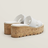  Dép Nữ Hermes Eze 30 Sandal 'White' 