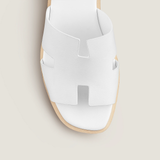  Dép Nữ Hermes Eze 30 Sandal 'White' 