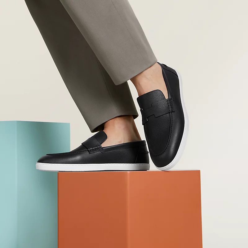  Giày Nam Hermes Job Loafer ‘Black’ 