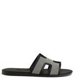  Dép Nam Hermes Izmir Canvas Sandal 'Black' 