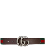  Thắt Lưng Gucci Children's Elastic Web Belt 'Brown' 