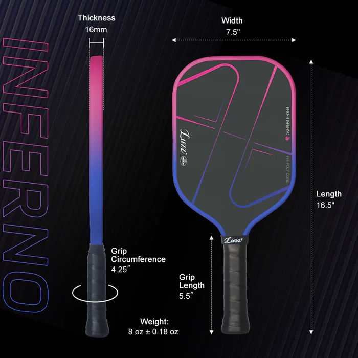  Vợt Pickleball Luzz Pro 4 Inferno MPP 