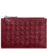  Ví Bottega Veneta Woven Mycelium Card Case 'Lava Red' 