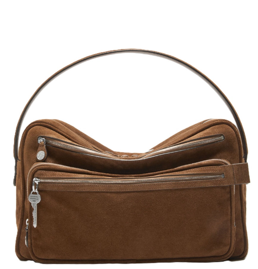  Túi Nữ Acne Camero Camera Suede Shoulder Bag 'Cognac Brown' 