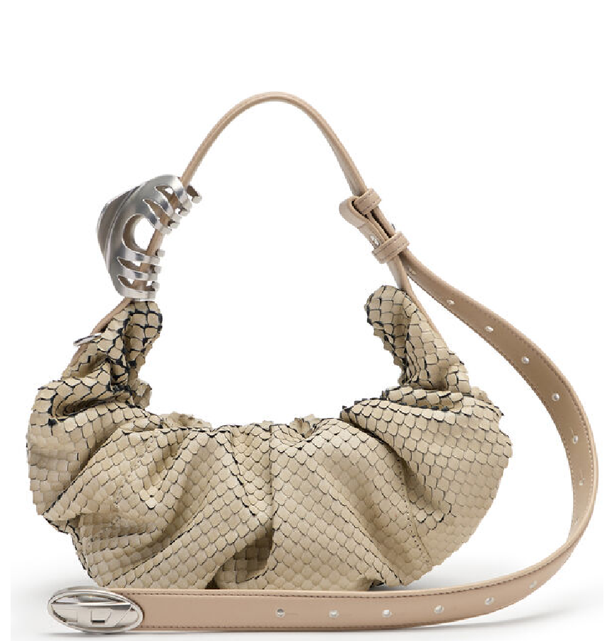  Túi Nữ Diesel Grab-D-Small Scrunched Hobo Bag 'Beige' 